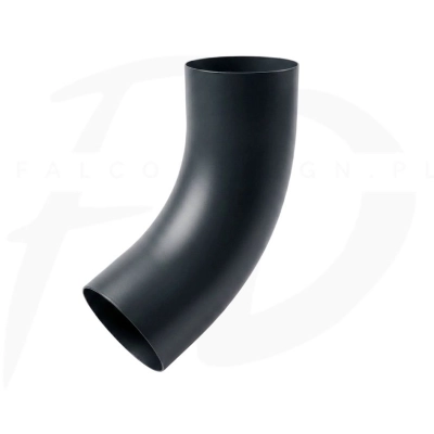 Kolano rury stal Inguri ⌀ 100 kolor grafitowy ciemny RAL 7016